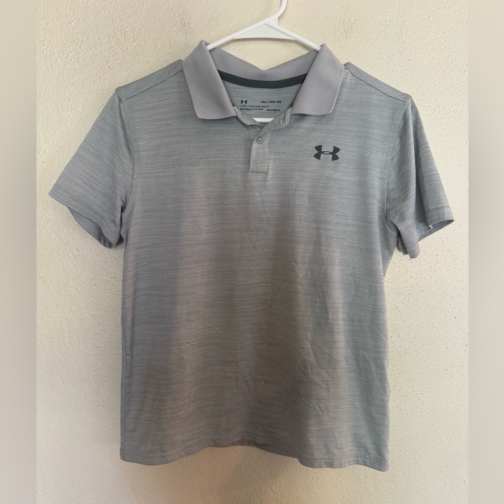 Under Armour Boys Gray Collared Shirt